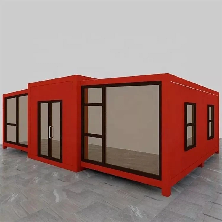 customized Prefabricated Luxury Modern Container Home 3 in 1 Prefab House Shipping Container Store in china