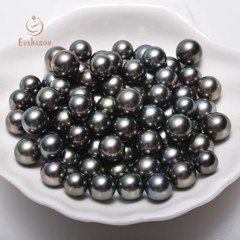 Wholesale 8-13mm AA+ Natural Round Seawater Tahiti Tahitian Pearls Loose