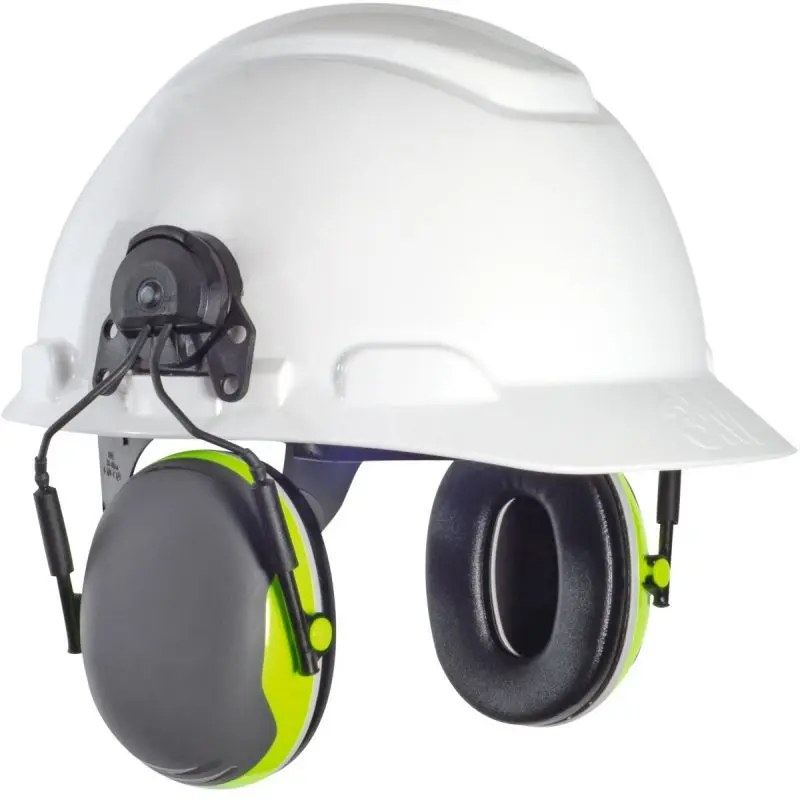 Blocking Sound Reduction Ear Protection for Construction Site, Cap Mounted Protective Safety Ear Muffs with Hard Hat Mounting