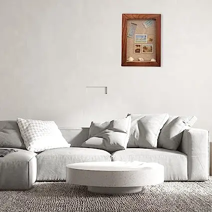 OEM Shadow Box Frame Display Area with Glass with Hinge and Magnetic Door Walnut wooden shadow box