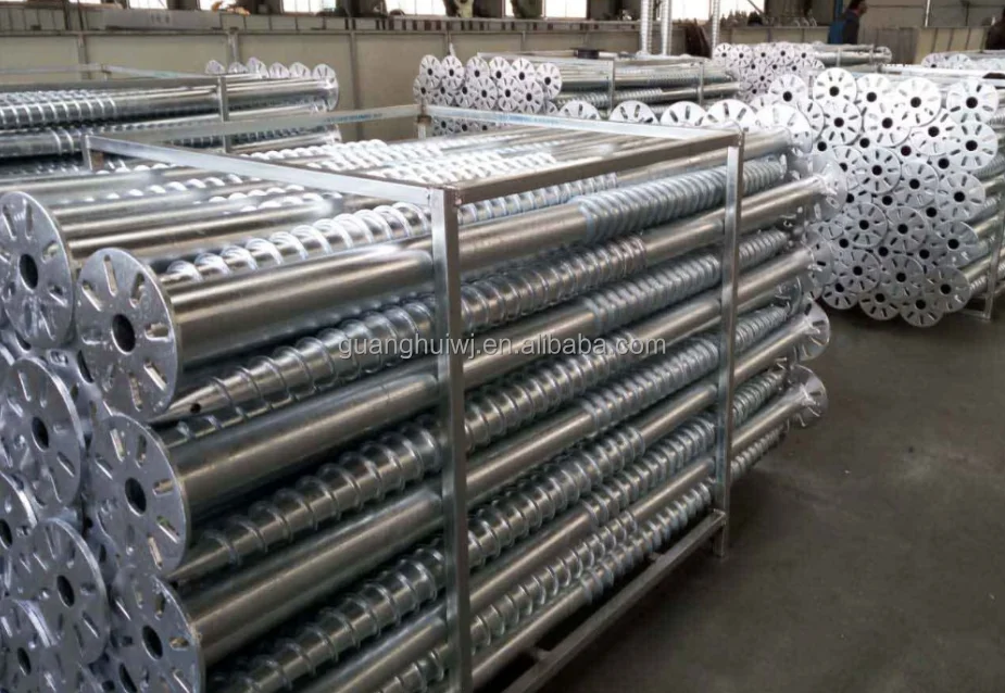 hot dip galvanized ground screw anchor for solar panel mounting system