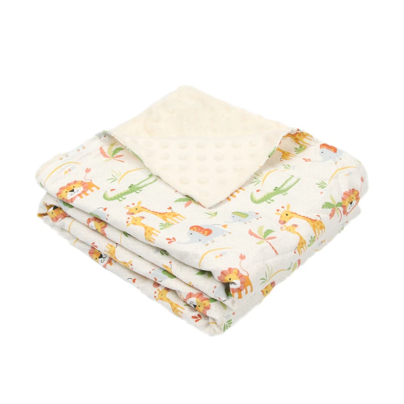 
baby multi-purpose double-layer embroidered pressure soft bubble Newborn Swaddle Wrap cover blanket embrace quilt air-condition 
