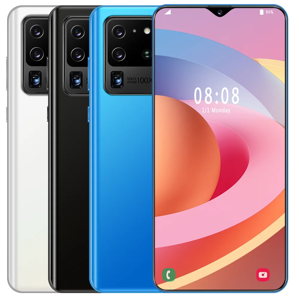 
new celulares S20U Plus Mobile phone 6.5 Inch Smart Phone 12+512gb Android telephone 