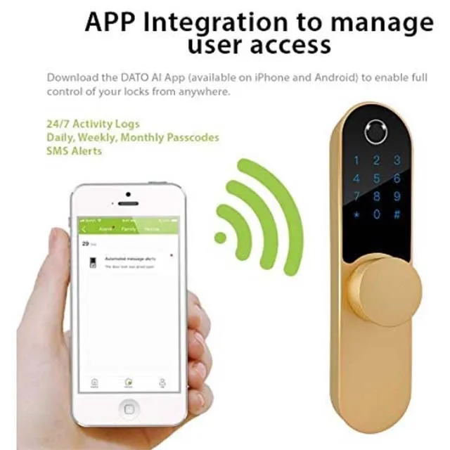 Electric Smart Locks Use Passworld Locks for Gates Door Home Smart Digital Electronic Lever Lock ANSI GRADE 3 881898 CN;GUA