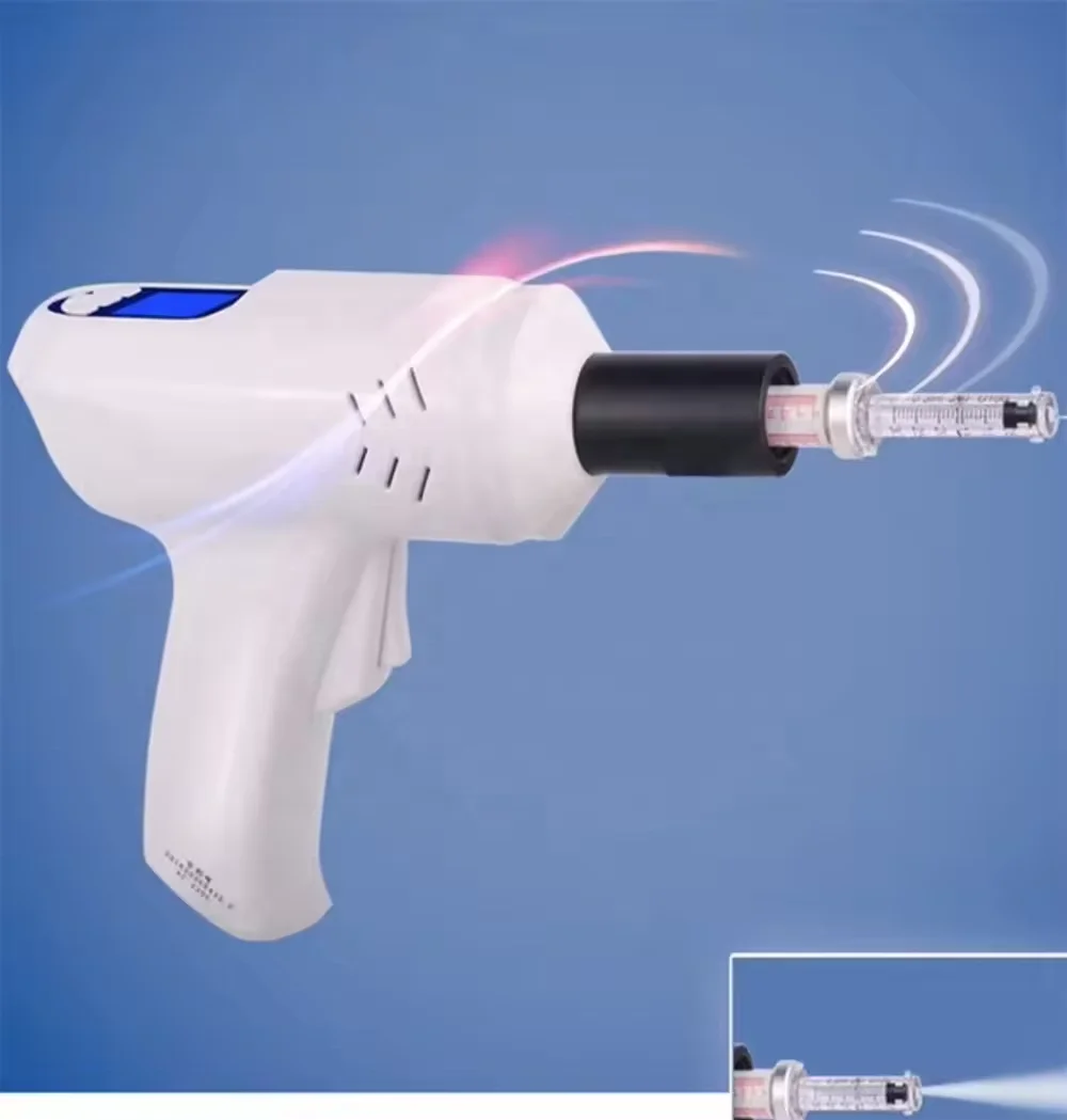 Electric hyaluronic acid injection gun with mesotherapy needle free injection hyaluronic acid solution injectable