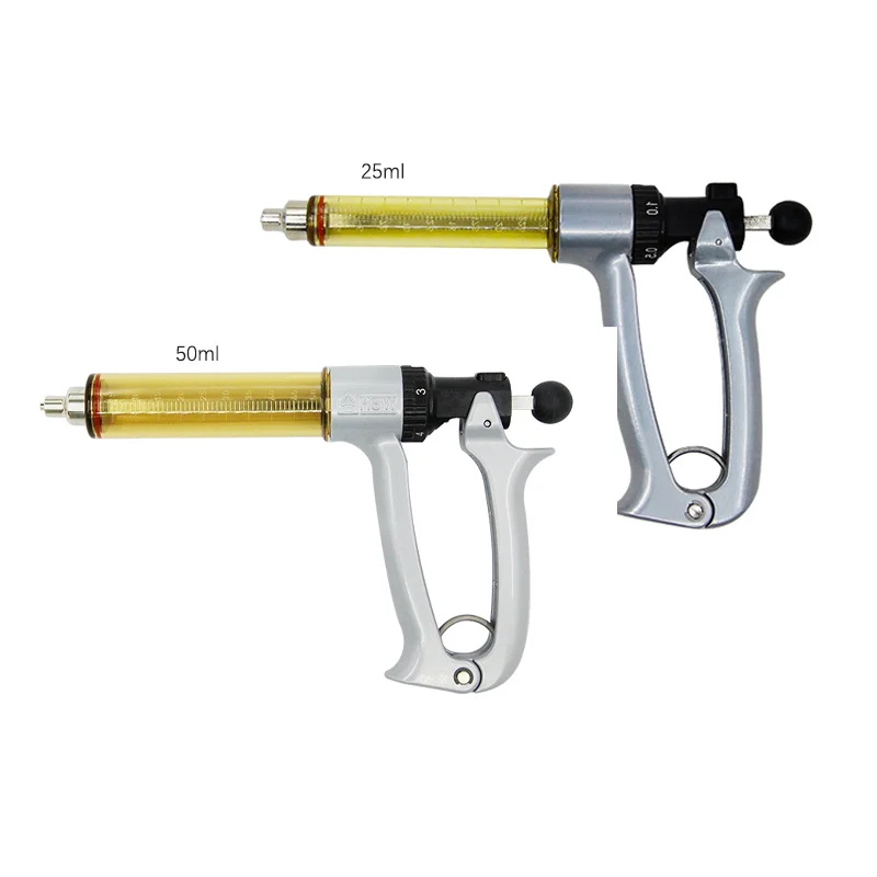 2024 Hot Easy to operate continuous syringe 25ml 50ml for pigs, cattle and sheep.