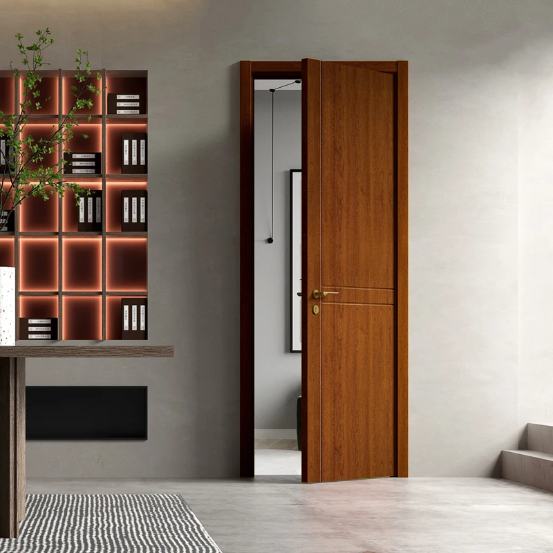 Foshan mahogany interior wooden doors solid wood doors prices in nigeria