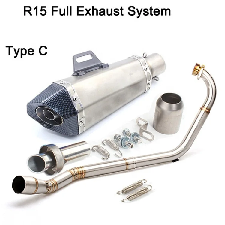 Factory Motorcycle Exhaust Systems For Yamaha R15 V1 Exhaust Pipe YFZ R15 V2 Header Pipe Exhaust R15 V1 V2 Downpipe