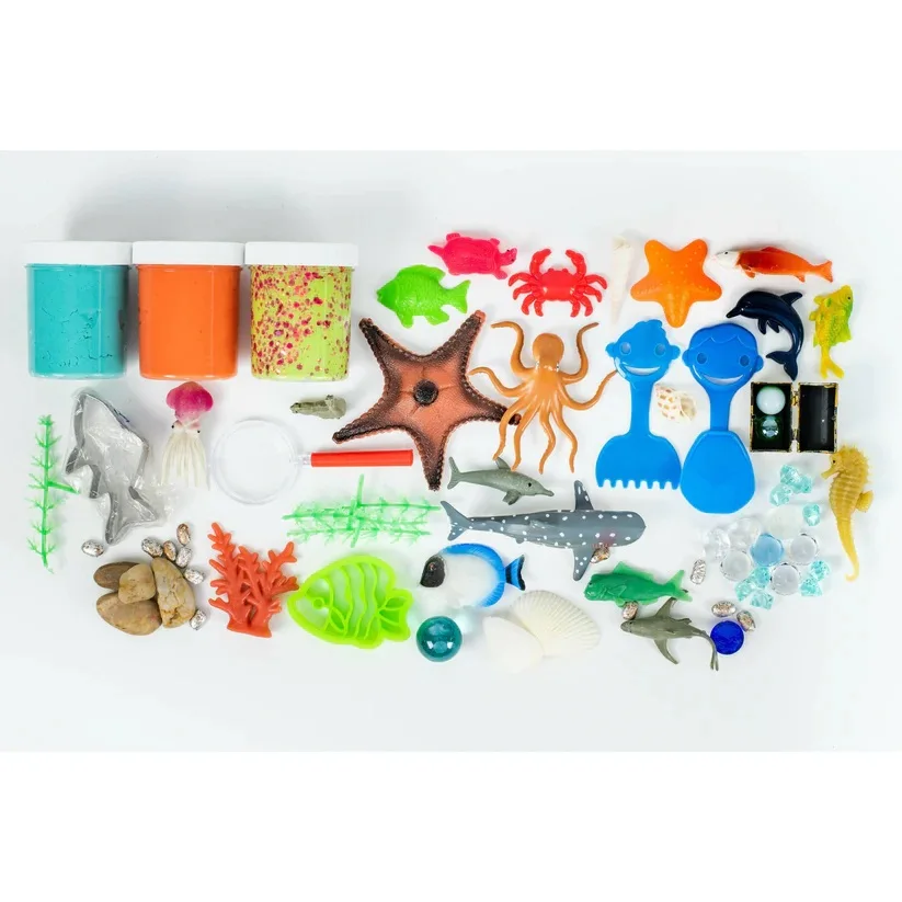 Modeling Imagination Toys Play Dough Under the Sea Sensory Kit Pretend Play Underwater World Creative Toys for Toddlers