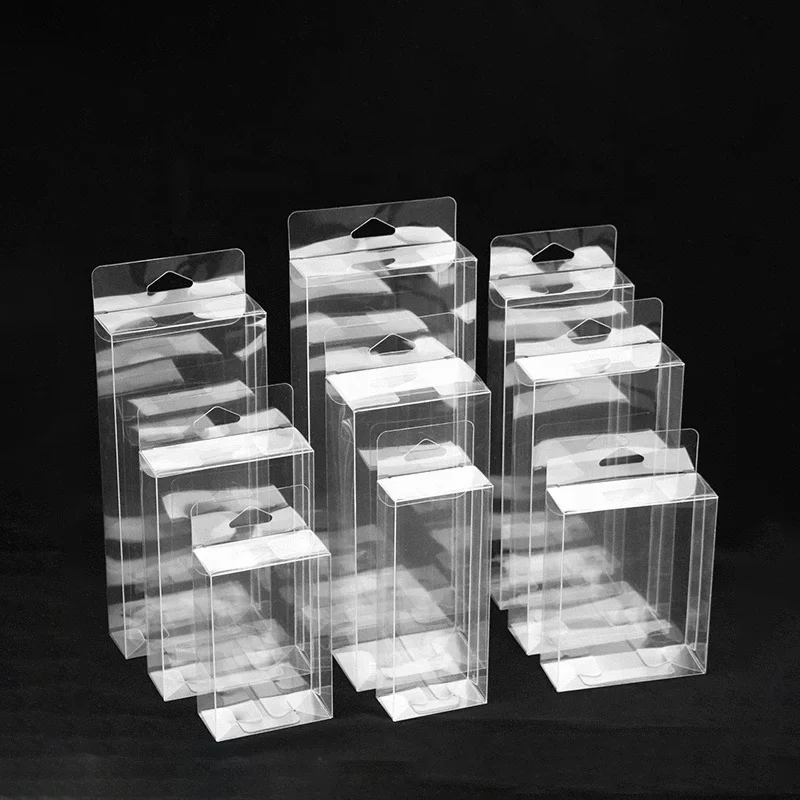Custom Plastic Square PET Transparent Cube Box Frosted PVC Packaging Clear Soft Crease Acetate Box