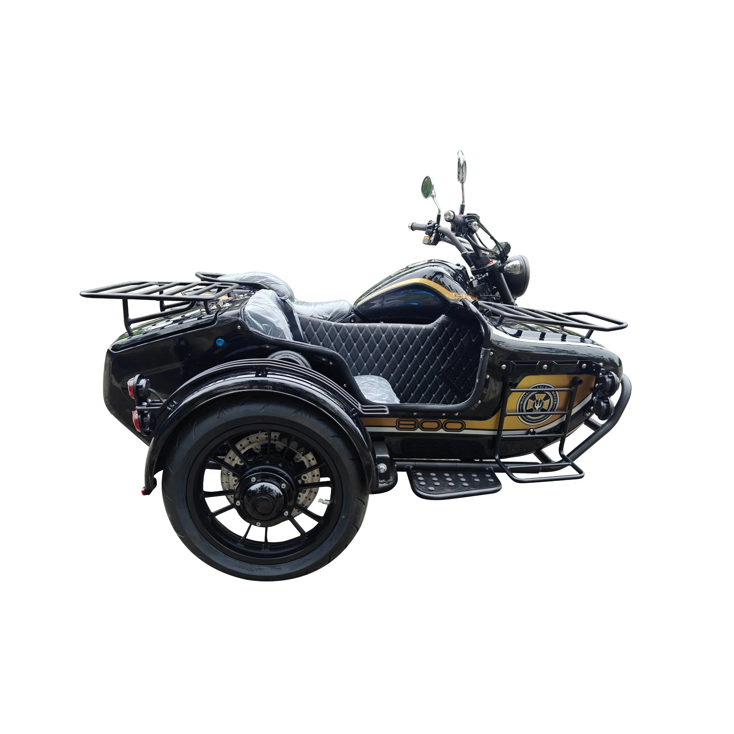 2025 Super Cool V-type Twin-cylinder Liquid-cooled Eight-valve Asynchronous Engine 800CC Motorcycle Sidecar for Travel