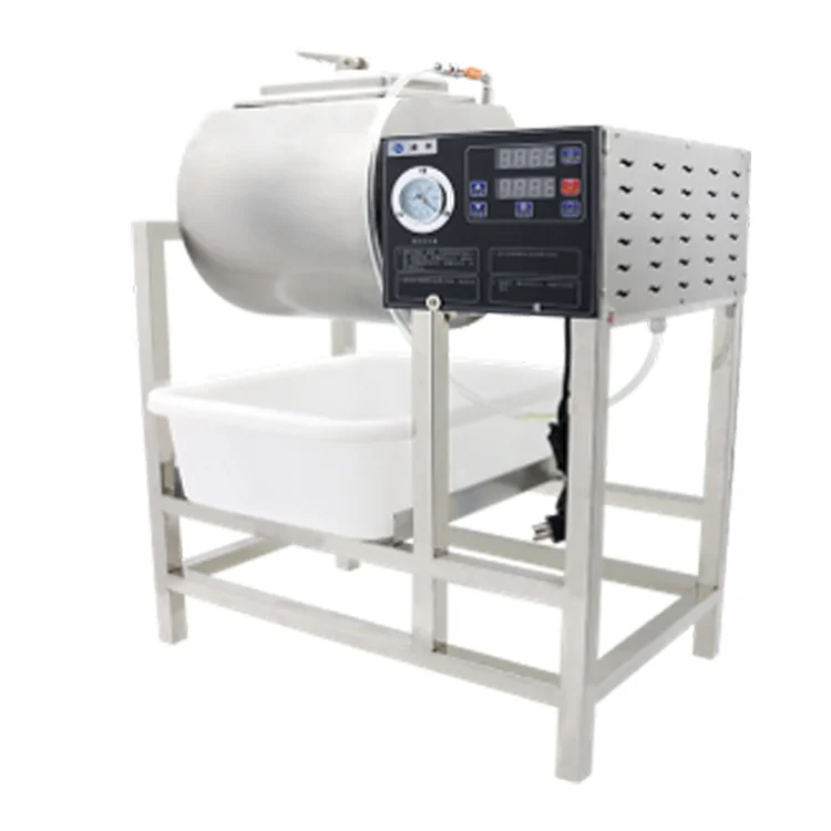 LYROE Commercial Freestanding Stainless Steel Vertical 40L Electric Digital Control Vacuum Marinade Tumbler Machine