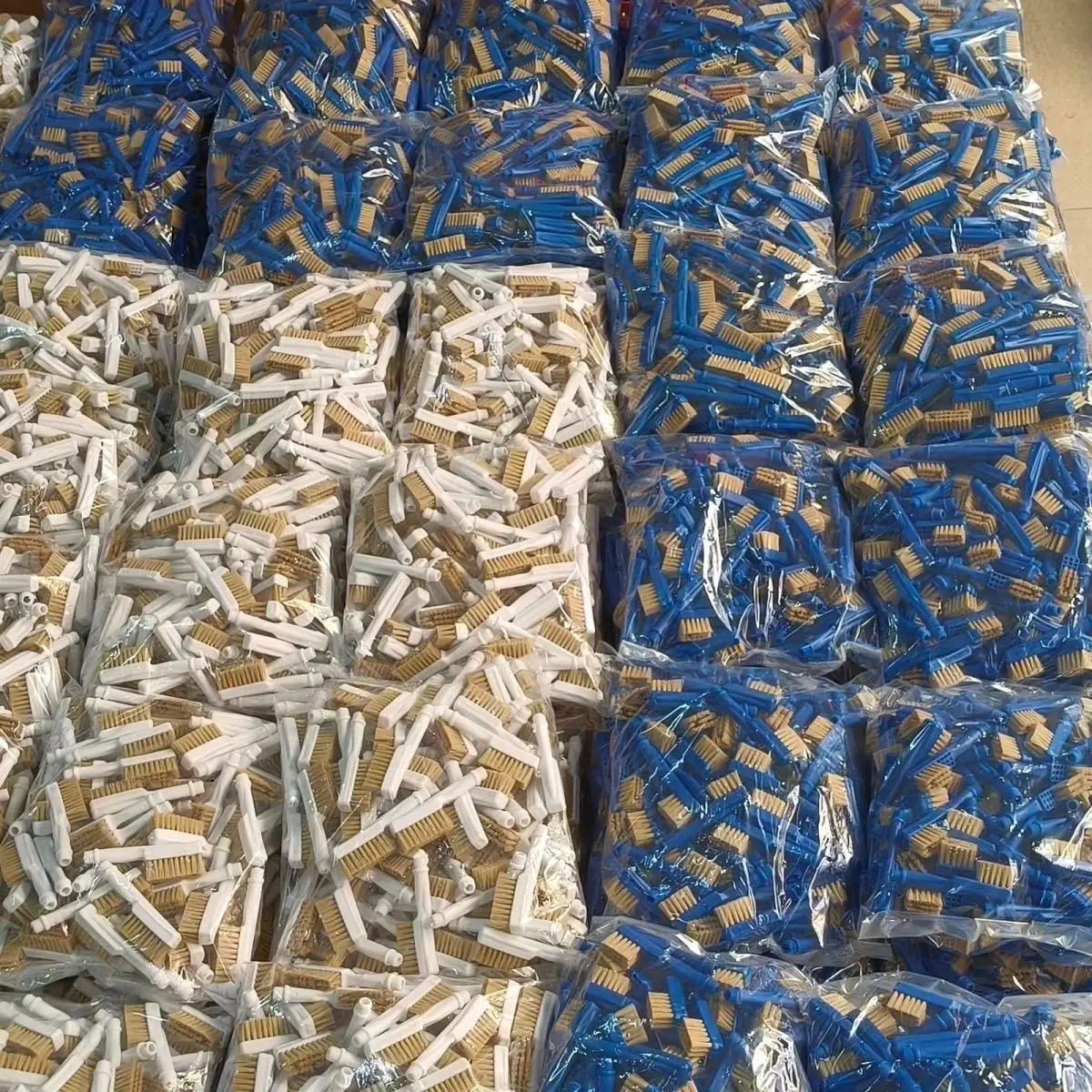 100% boar bristle cleaning brush for glue shoe   shoe glue brush in plastic handle