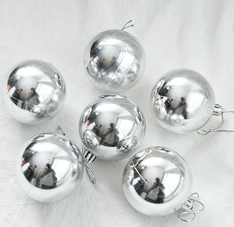 Christmas Baubles Ornament Silver Ball Party Home Garden Decoration Christmas Ball For Christmas Tree Decoration