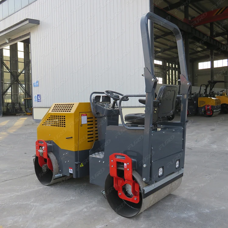Single drum road compactor roller with tandem walking drive road roller