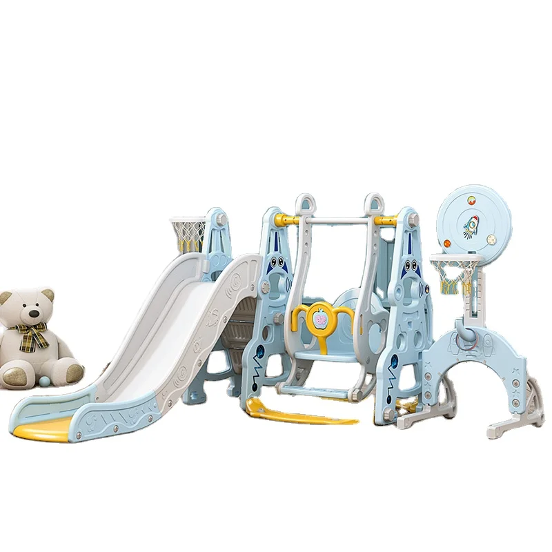 best selling cheap Children Slide  kids indoor slide 6 in 1 multi functional Playground  plastic kids toys