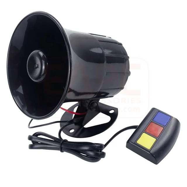 TZ-415-3 CAR horn 12V horn 30W 3 Tone reverse siren PA System truck car alarm back buzzer