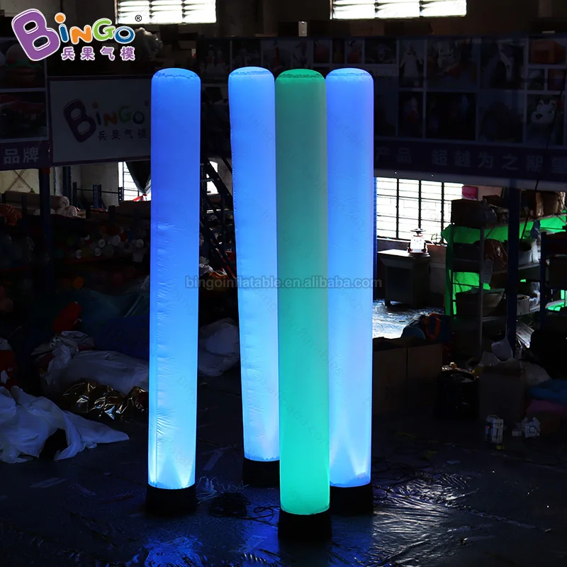 Advertising Inflatable Nightclub Decor Led Inflatable Light Tube Column Giant Inflatable Led Light Balloon