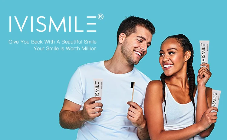 IVISMILE Wholesale Portable Take Travel 3% HP Safe Formula Whitening Toothpaste Private Logo