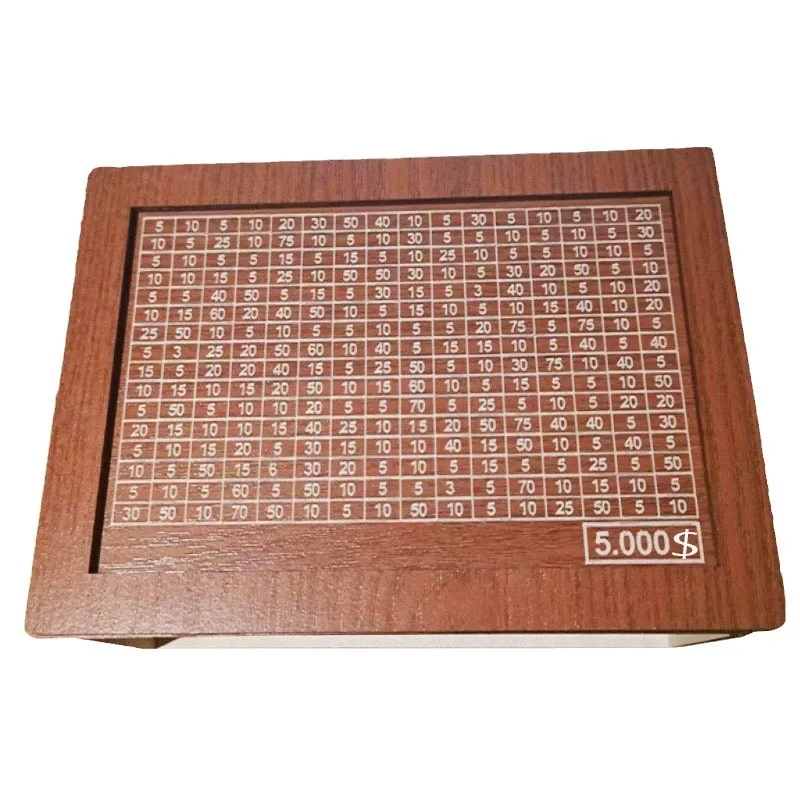 Money Box with Counter Home Quality Counter Dollar Piggy Bank, Kids Gifts, Wooden Crafts