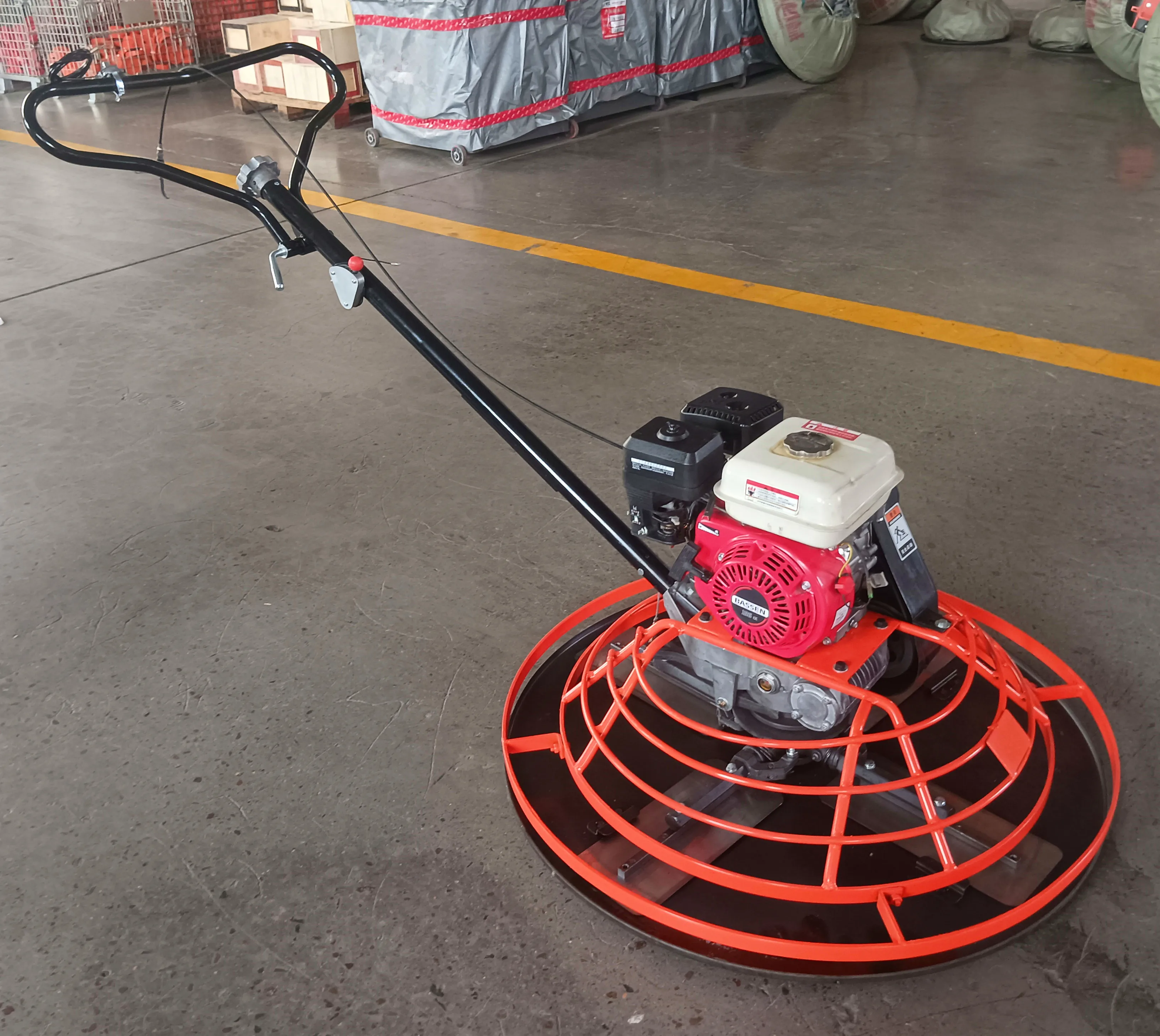 Construction Tools Mini 1000mm Working Diameter Heavy Type Gasoline Walk Behind Road Smoothing Finishing Concrete Power Trowel