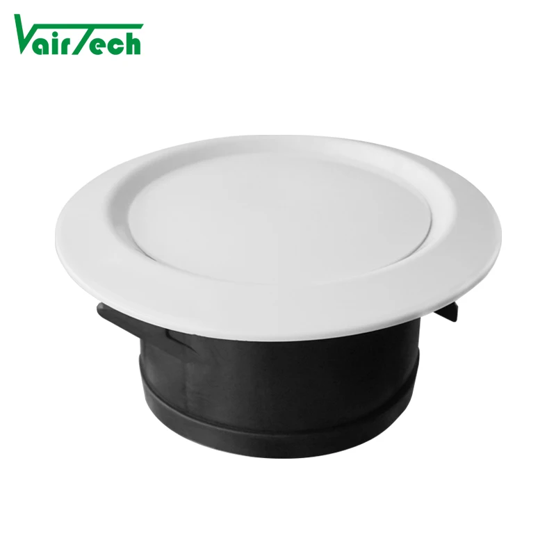 Spot Goods 3 4 5 6 8 Inch Plastic Air Vent Adjust Air Flow Even Can Close Disc Air Valve for Ventilation