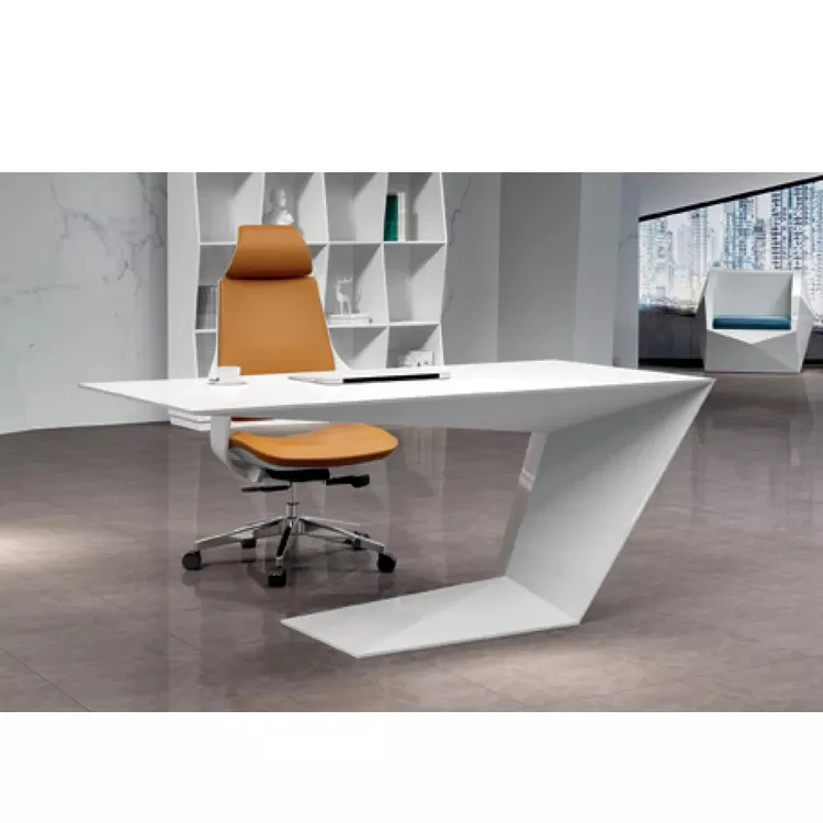 Высококачественный Офисный Набор l-образной формы стол белый офисный