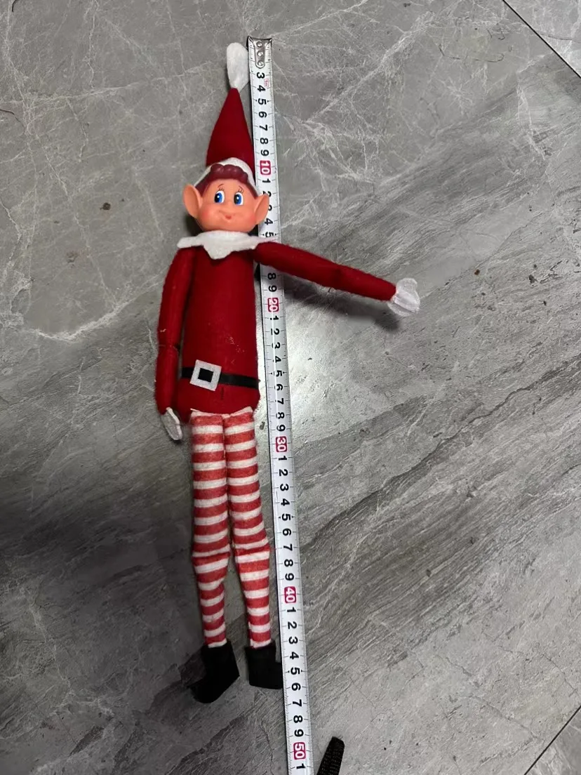 New Design Kid Toy Best Selling Hand-made Christmas Elf Doll Figurine Christmas Bendable Elf Doll Accessory Plush Elf Toys Doll