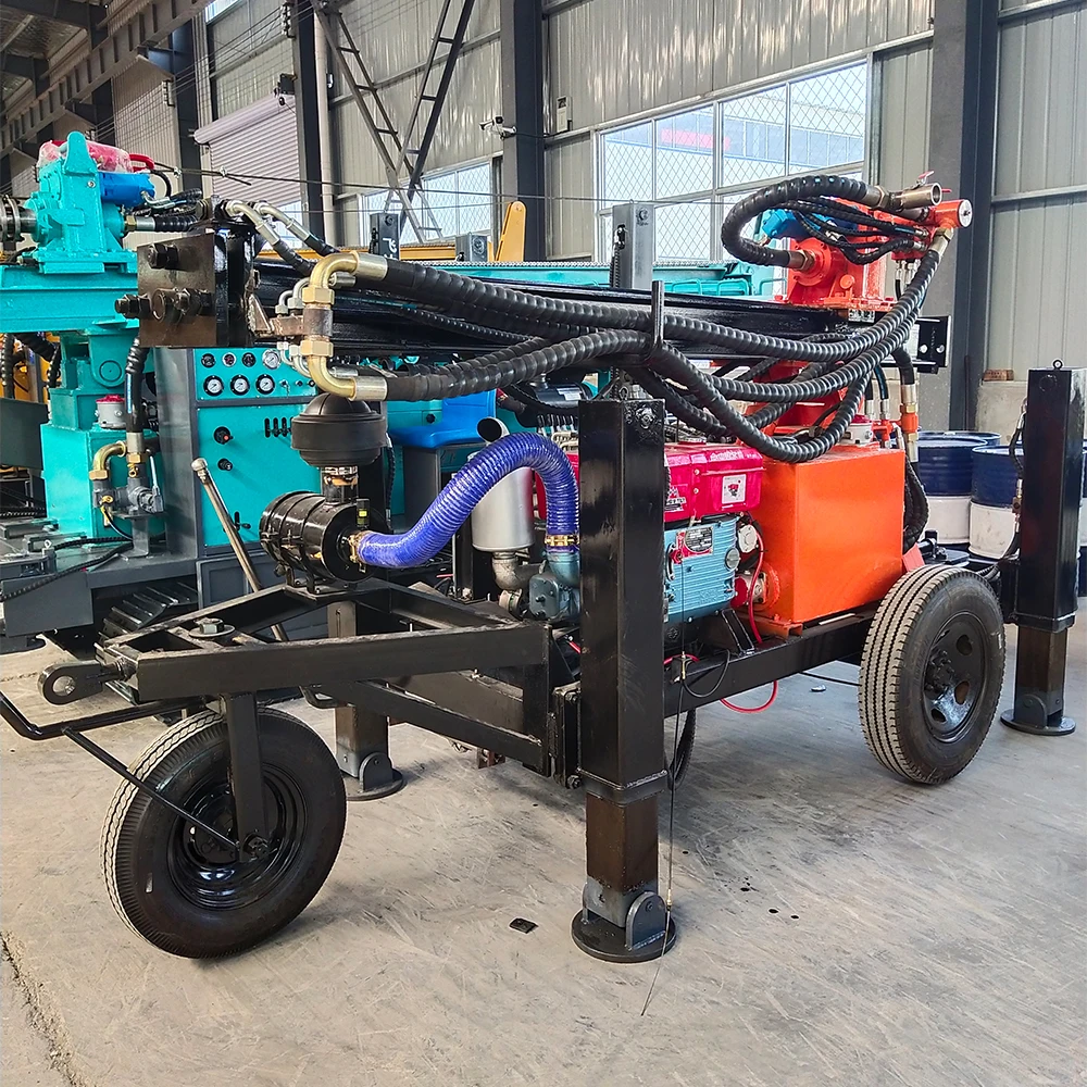 CS130B Electric Diesel Automatic Bore Well Rigs New Metering Pump Engine Motor Bearing Core Components Water Wells Piling 200m