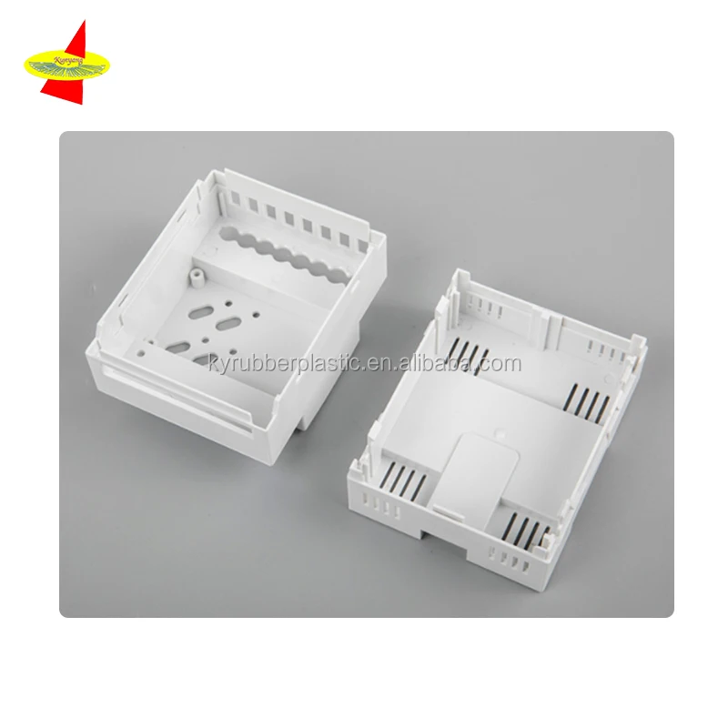 OEM Moulded Plastic Cases For Electronics, Custom Injected Smoke Alarm Plastic Shell, Injection Molded Fire Alarm Housing