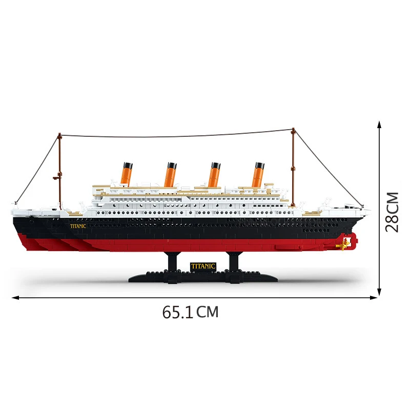 Sluban B0577 Building Blocks Bricks Construction Toys Big Size Titanic Model Ship Luxury Cruise for Kids