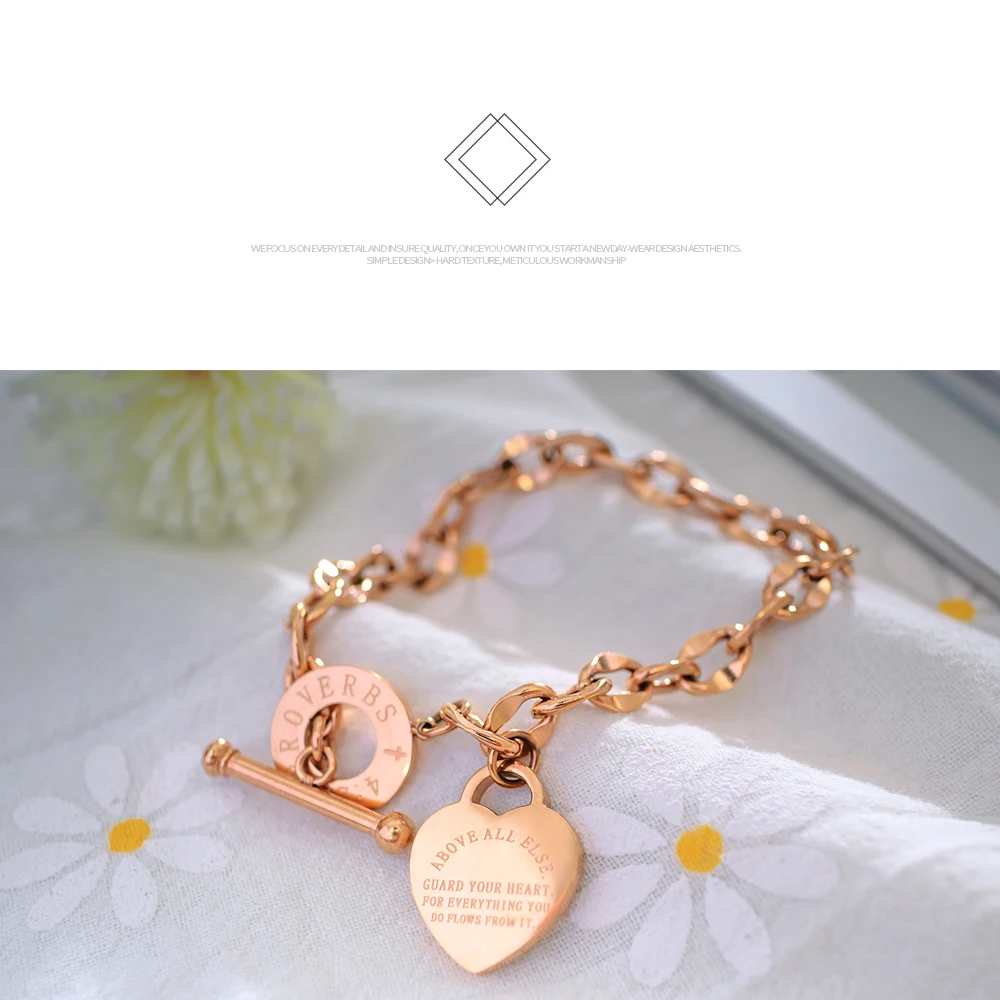 2019 Ms Lady fashion stainless steel, bracelet love pendant/