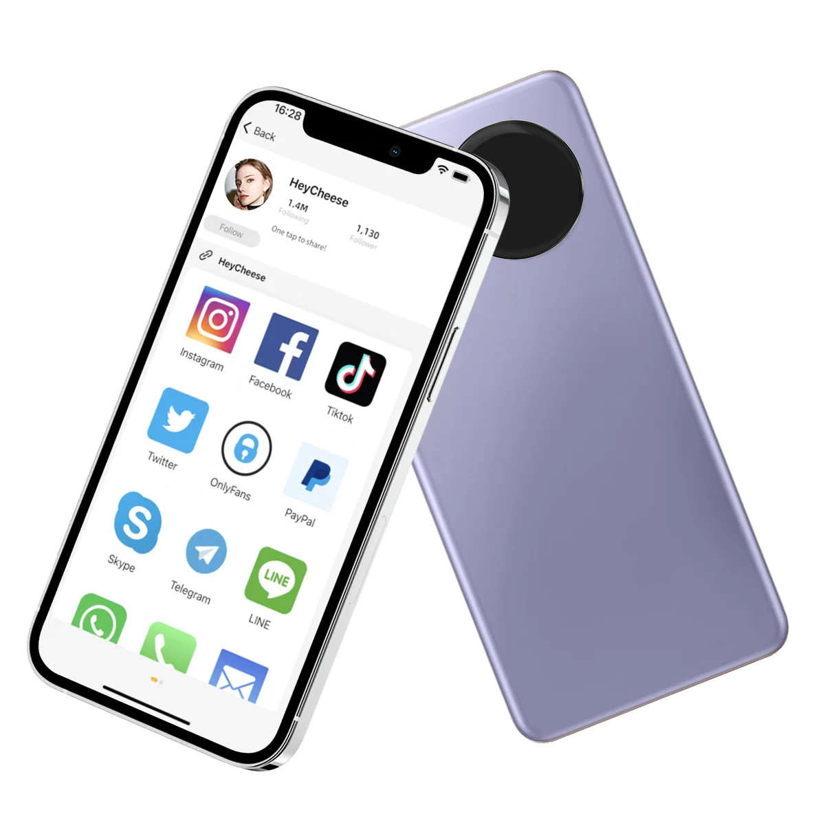Пользовательский размер NFC стикер читаемый и записываемый с социальных сетей бесплатное