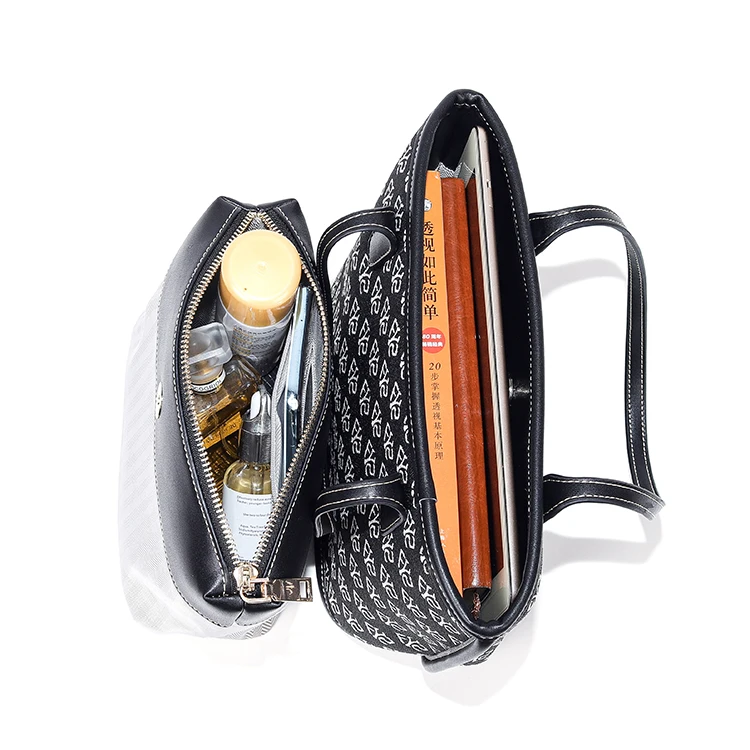 2piece Set Satchel Bag Crossbody Shoulder Crossbody Women's Mini Bags Factory Oem Odm Pu Leather Custom Lady Bags Polyester