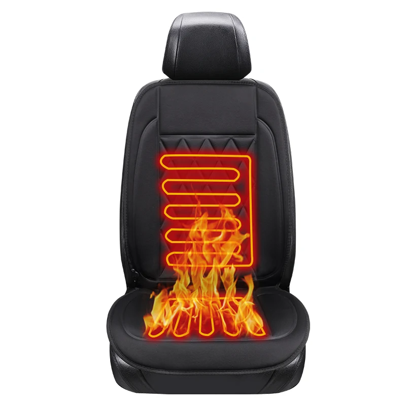 Wholesale Breathable Comfortable Durable Leather Car Seat Cover with Heating tube