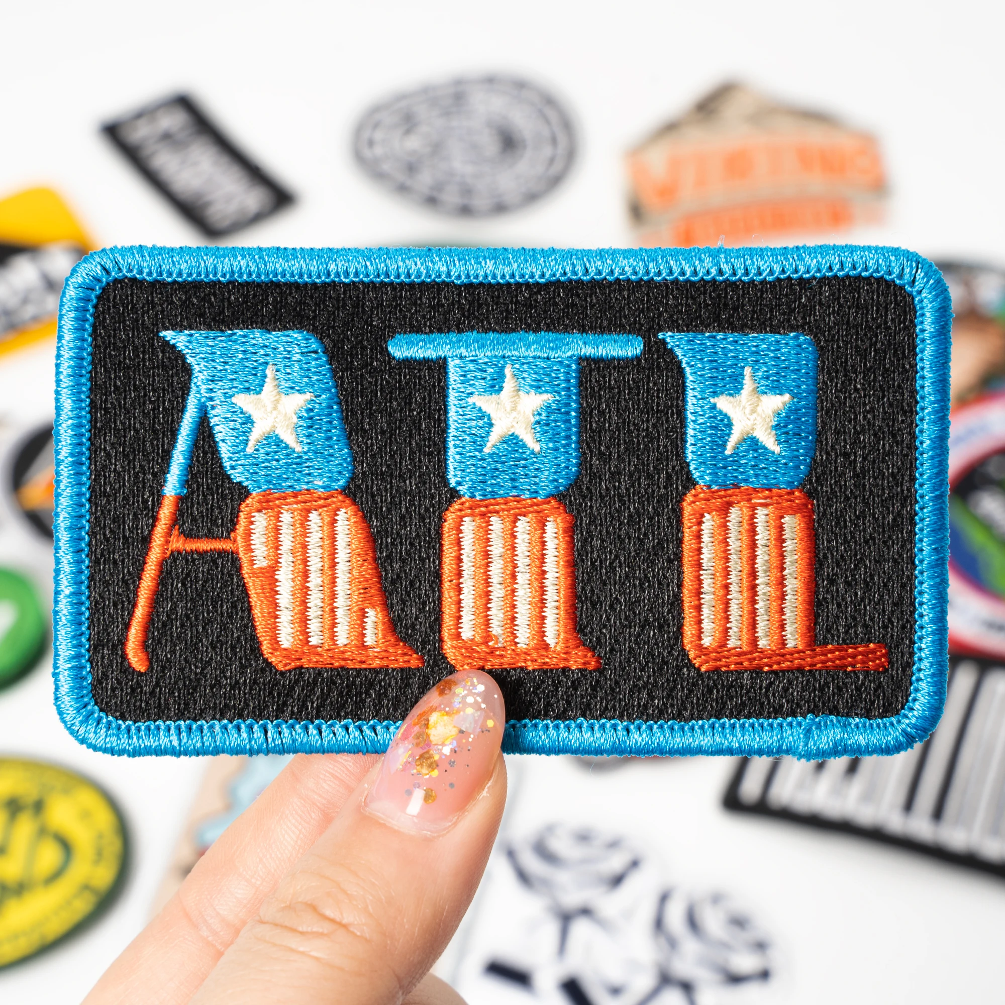 Wholesale Custom Logo 3d Clothing Embroidery Badge High Quality Woven Embroidered Patch For Sale