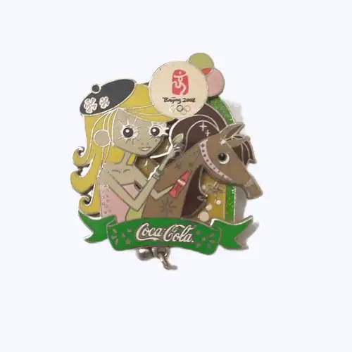 Manufacturers promotional fashionable and exquisite hard enamel cartoon pins for ladies