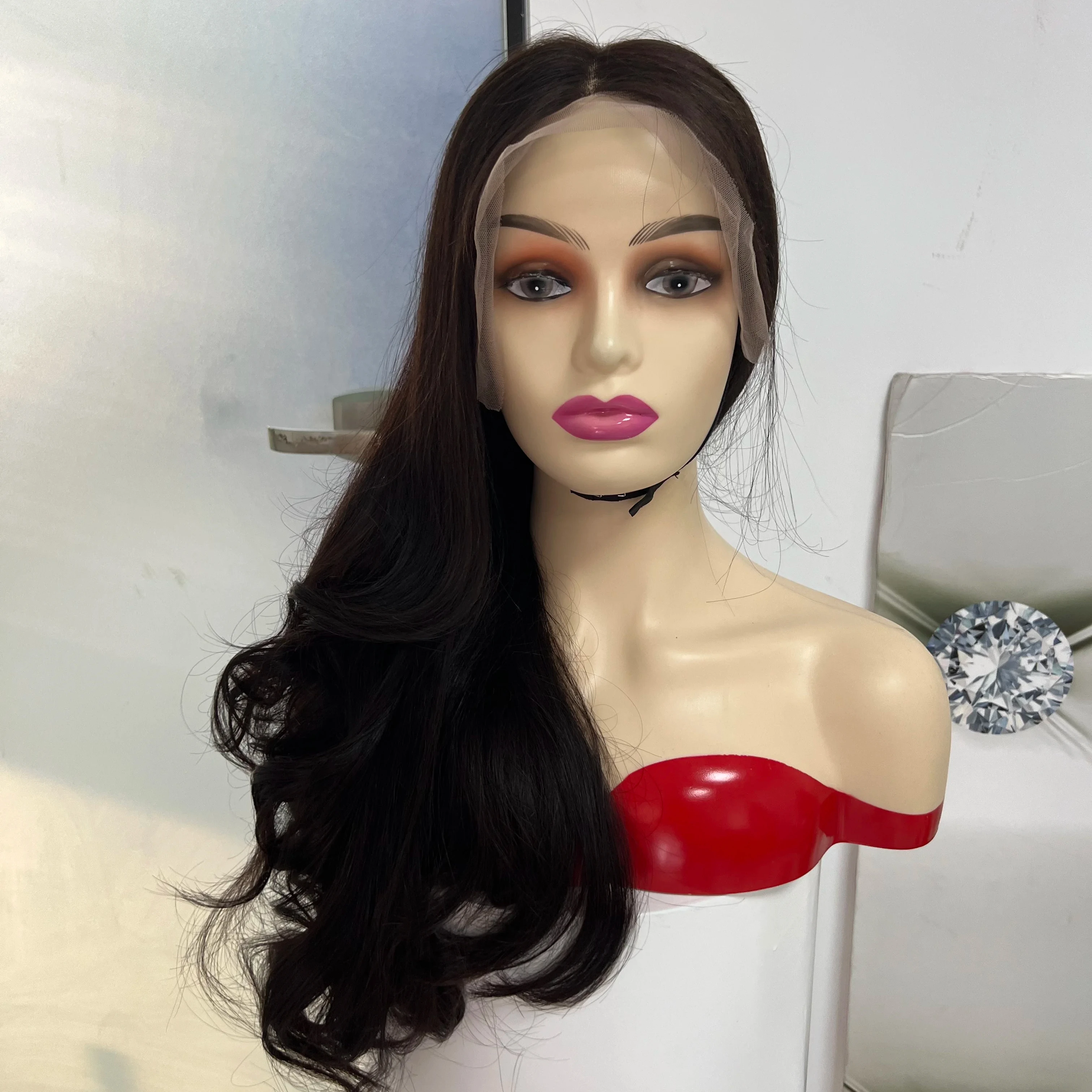 Wholesale 13x4 Lace Frontal Wigs Brazilian Hair Wigs Human Hair Vendors Double Drawn Wigs Layered Hair Style