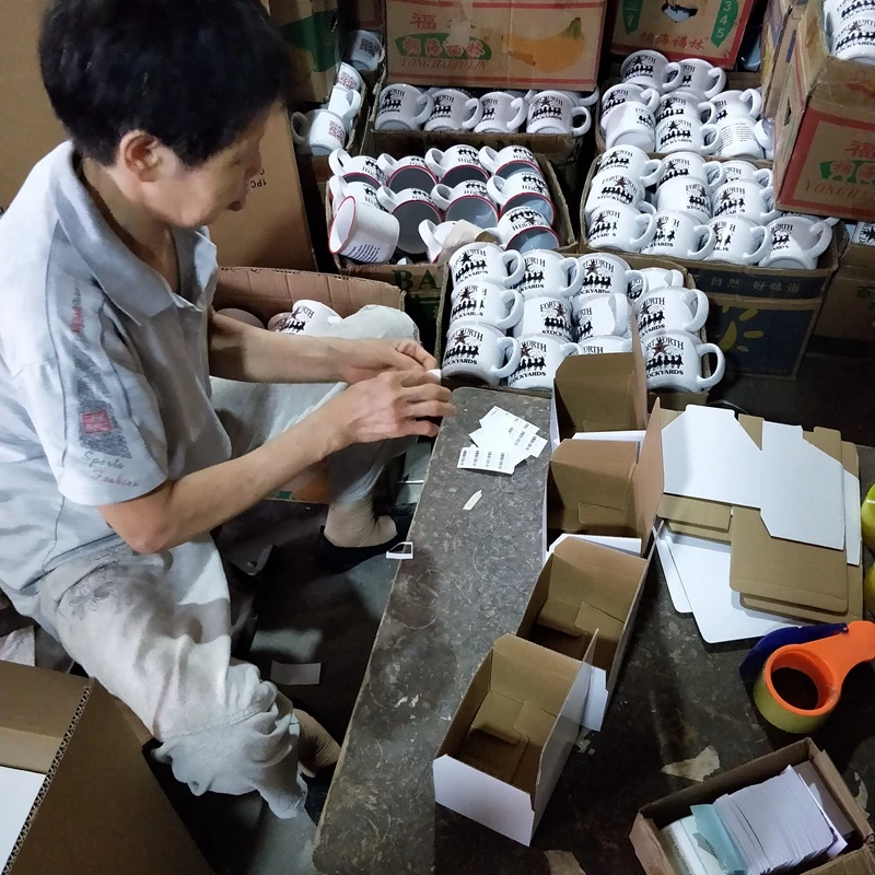 Speckled Design Set of 4 Ceramic Campfire Mug 15oz Large Capacity Double wall camping  mugs