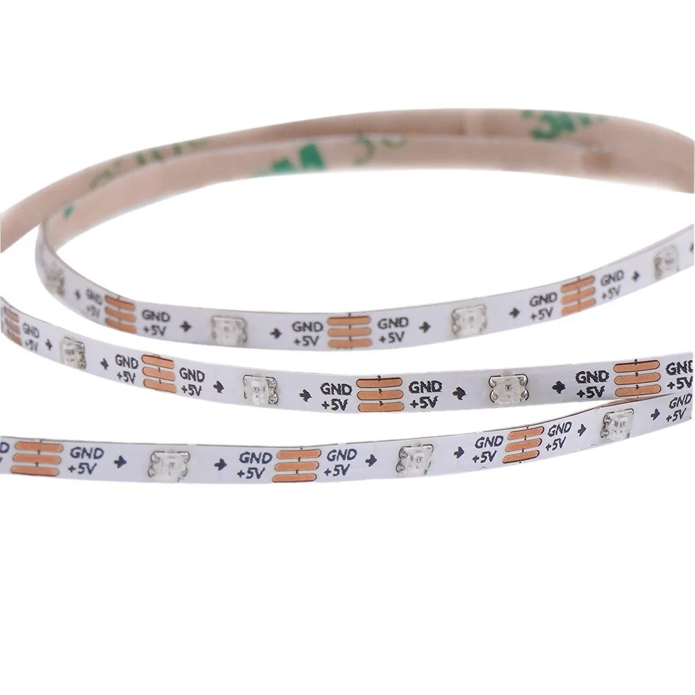 2.7MM atmosphere decorative WS2812B SMD LED strip magic color running horse water flow full color addressable LED light tape