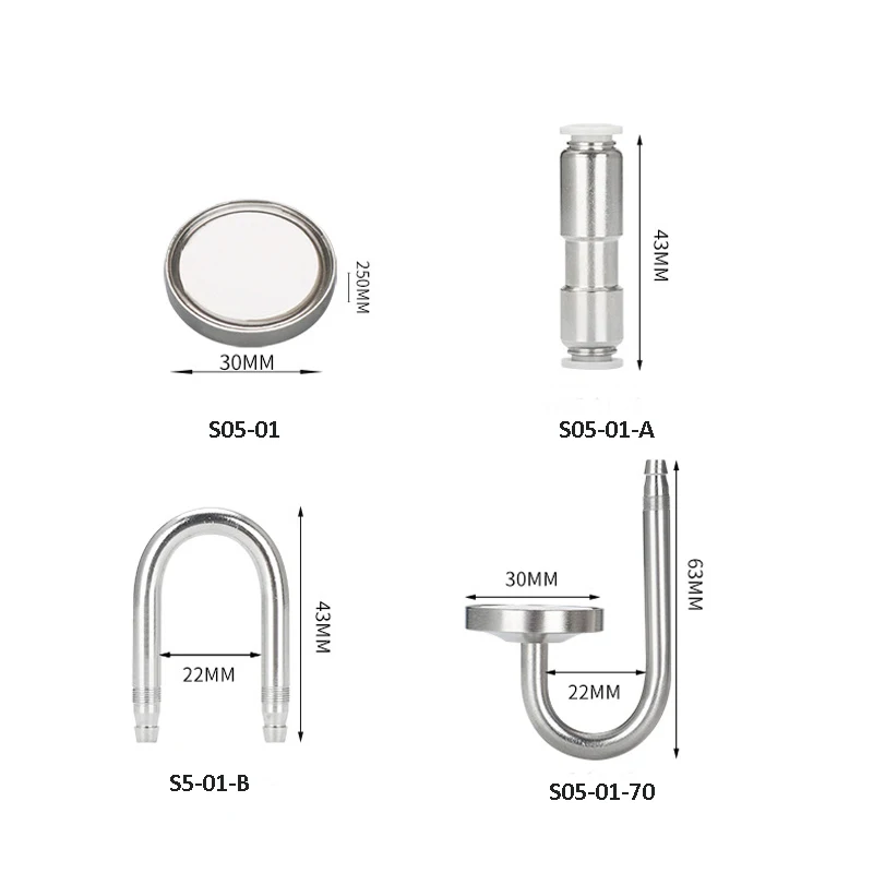 Аквариумный распылитель CO2 из нержавеющей стали DEM, аквариумный распылитель углекислого газа для водных растений