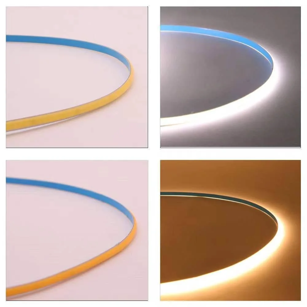 Ultra-Thin 3mm FOB COB LED Strip Light 12V 24V 4mm 5mm USB TV Backlight Flexible RGB/RGBW Cob LED Strip with WiFi Switch Mode