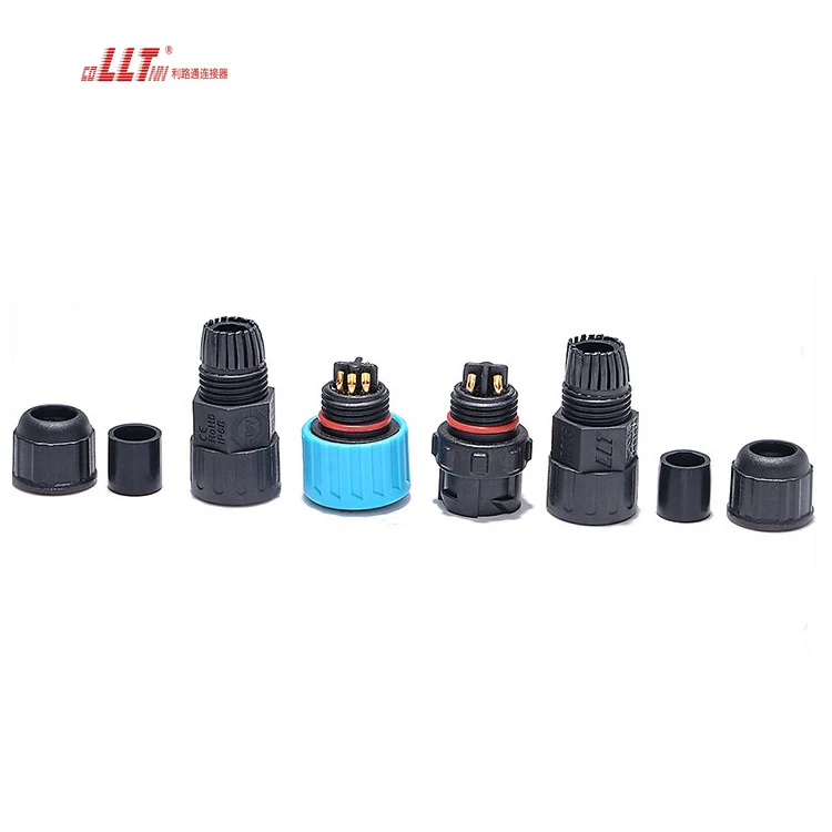 2+3pin low voltage power signal waterproof connector M16 with 3pin 4pin 5pin