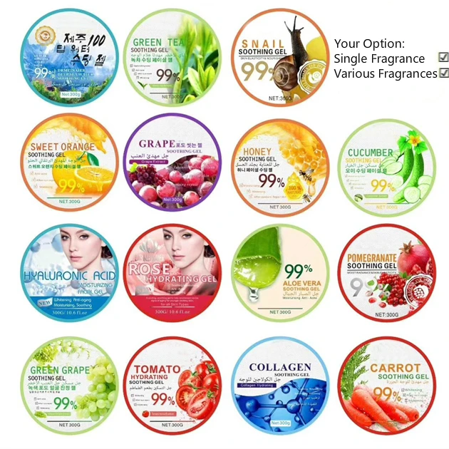 
Factory Price Skin Care Moisturizing Natural Set Peach Blossom Facial Gel Cream Soothing Gel 