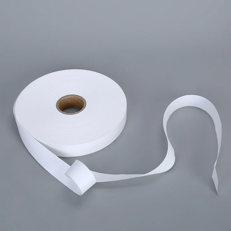 White Nylon Clothing Labels Custom Printable Label Roll Waterproof Fabric Garment Care Washable Label Roll