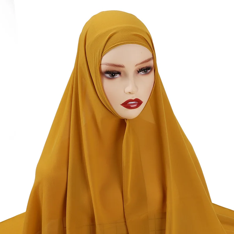 Wholesale Price New Design Polyester Hijab Woman Muslim Headscarf