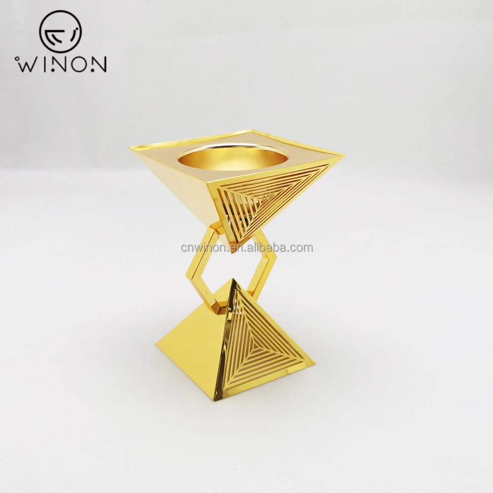 New arrival Carving Flowers Unique Pyramid Shape incense Burner charcoal Sandalwood Mabkhara Bakhoor for Home Hotel Party