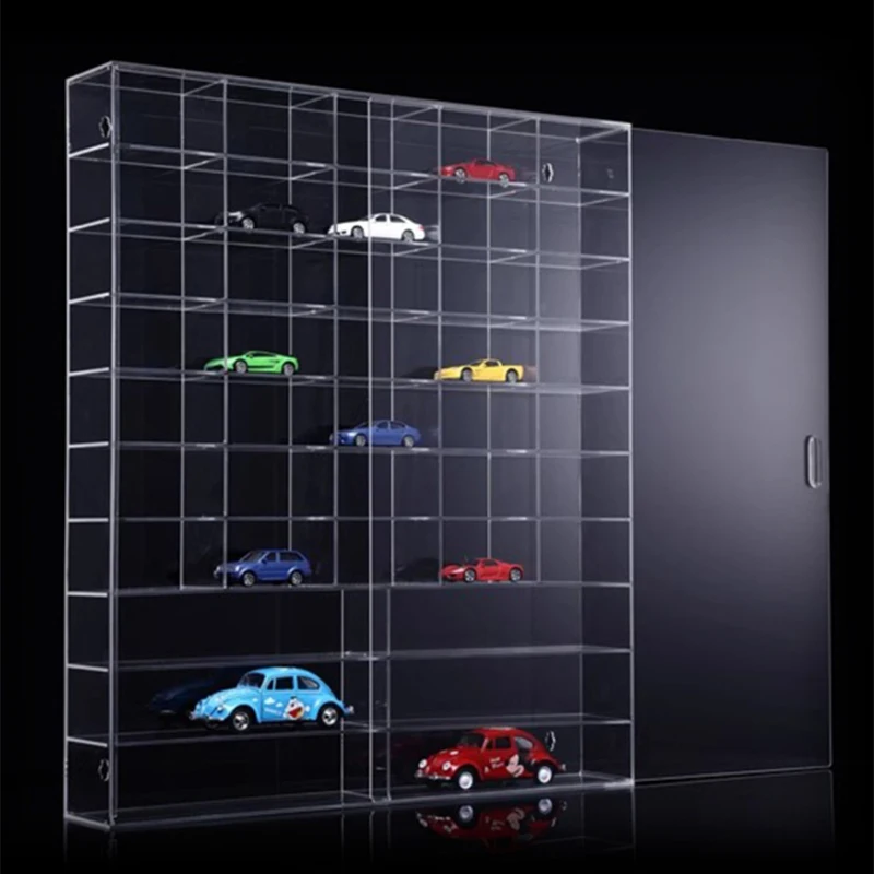 Acrylic Protective Toy Storage Box Hot Wheels Model Cars Display Case For Wholesale toy figure display cases