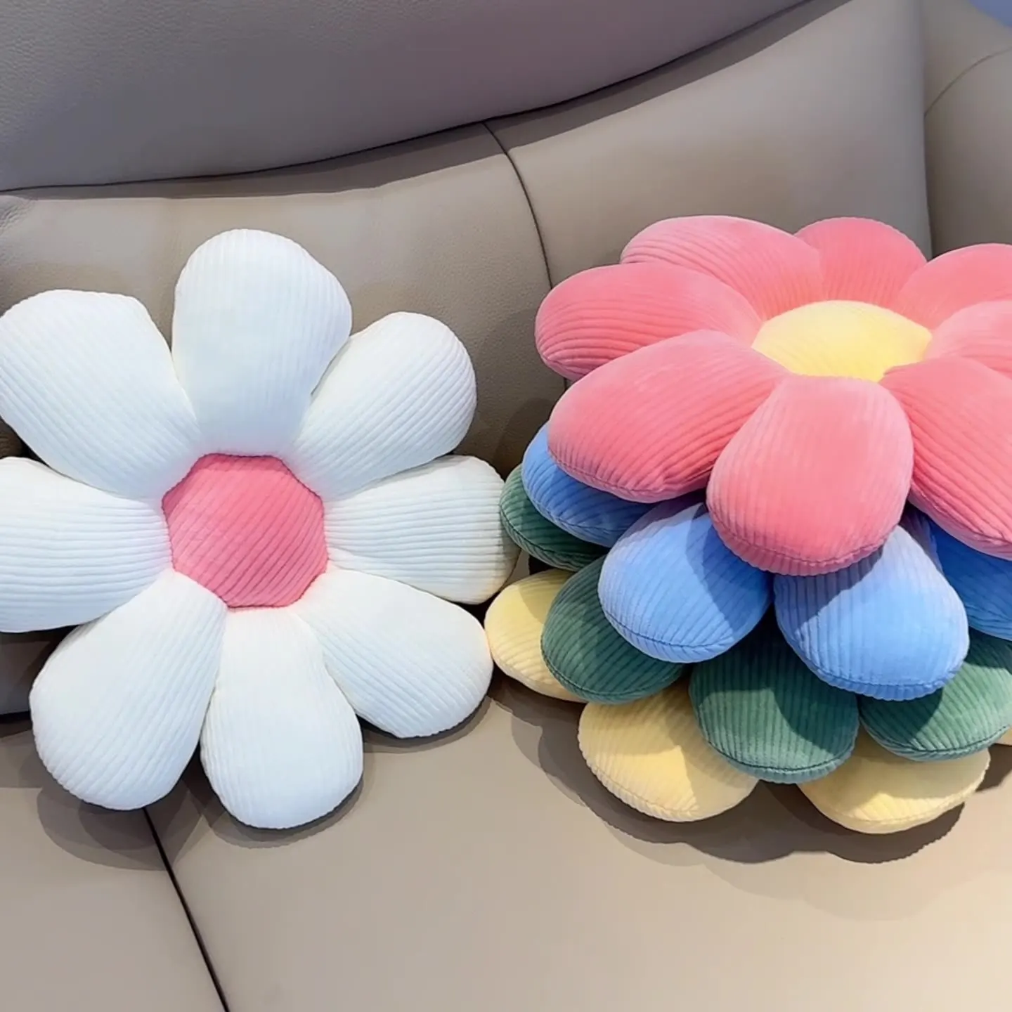 Simple Daisy Flower Cushion Home Living Room Sofa Office Cartoon Cushion Sunflower Toy Doll Pillow