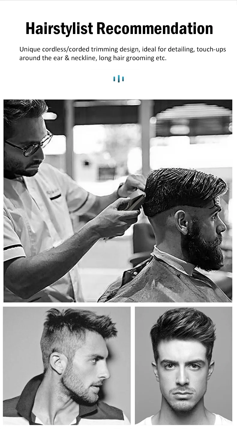 high quality 110V-220V professional electric hair clippe cutting machine manufacture for sale